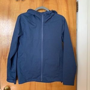 Uniqlo blocktech hooded parka rain jacket mens xs